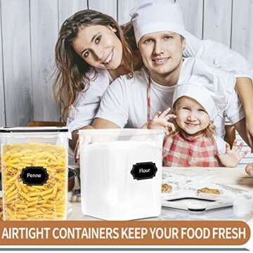 PRAKI Airtight Food Storage Containers 5.2L 4pcs Set