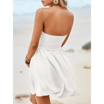 Strapless Summer Mini Dress for Wedding or Party