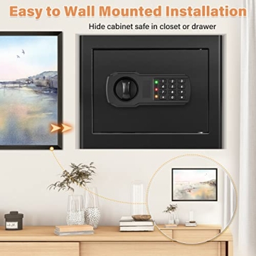 Fireproof Waterproof Home Safe 1.2 Cubic Capacity