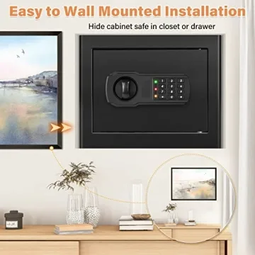 Fireproof Waterproof Home Safe 1.2 Cubic Capacity