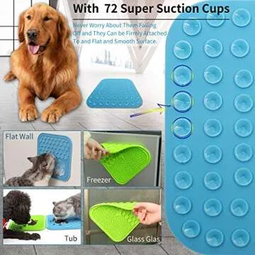 Premium Dog Lick Pad | Suction Cups for Anxiety Relief
