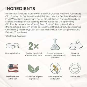 Earthling Co. Organic Mint Lip Balm - Eco-Friendly Care