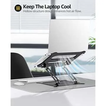 Ergonomic Adjustable Laptop Stand for All Laptops