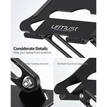 Ergonomic Adjustable Laptop Stand for All Laptops