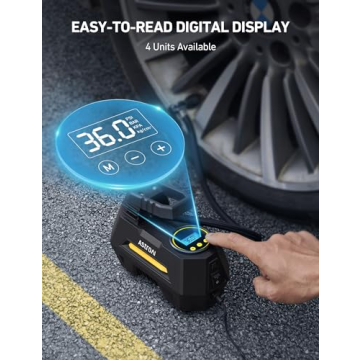 AstroAI Portable Tire Inflator with LED & Digital Gauge