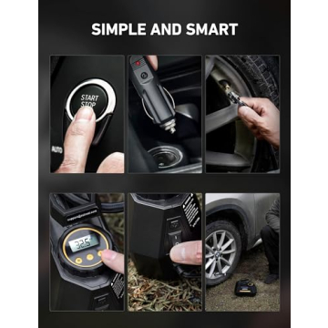 AstroAI Portable Tire Inflator with LED & Digital Gauge