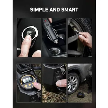 AstroAI Portable Tire Inflator with LED & Digital Gauge