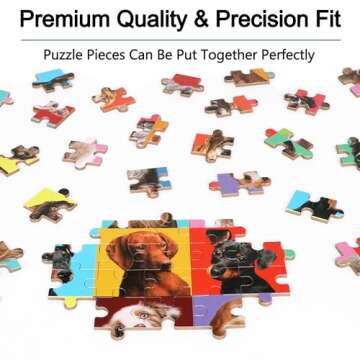 LELEMON Puzzles for Kids Ages 4-6,Dog Puzzle 100 Piece Puzzles for Kids Ages 4-8 in a Metal Box, Educational Kids Puzzles Jigsaw Puzzles 100 Piece Puzzle Games Puzzle Toys for Girls and Boys