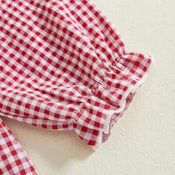 Toddler Baby Girls Valentine's Day Outfits Dot Heart Embroidery Long Sleeve Smocked Dress Headband Vintage Dresses (Rose Red, 4 Years)