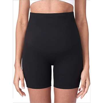 OQQ Maternity Athletic Shorts Over The Bump Yoga