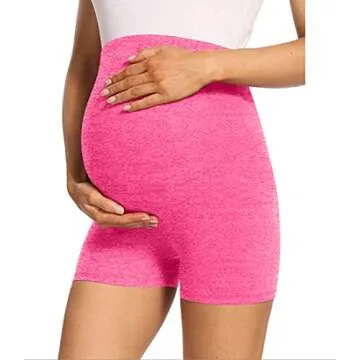 OQQ Maternity Athletic Shorts Over The Bump Yoga