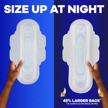 Always Ultra Thin Feminine Pads with Wings - 126 Count