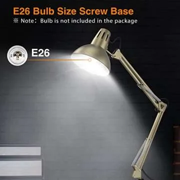 LEPOWER Metal Floor Lamp, Adjustable Architect Swing Arm Standing Lamp (Bronze)