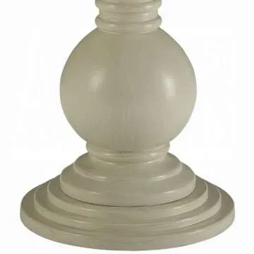 Acme Alyx Wooden Round Pedestal Table in Antique White