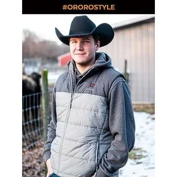 ORORO Men's Heated Vest - Stylish and Functional Warmth