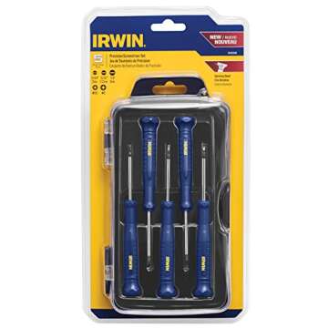 IRWIN Precision Screwdriver Set - 5 Piece Durable & Comfortable Tools
