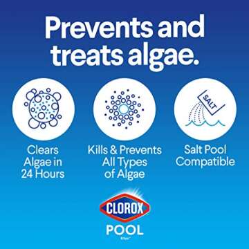 Clorox® Pool&Spa™ XTRABLUE® Plus Algaecide, Non-Foaming Solution for All Pools, 40 Ounce