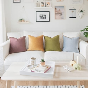 Colorful Modern Velvet Throw Pillow Covers Set of 4