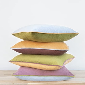 Colorful Modern Velvet Throw Pillow Covers Set of 4