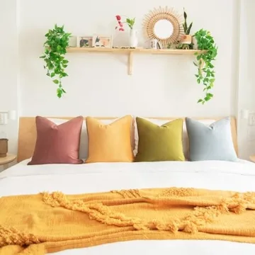 Colorful Modern Velvet Throw Pillow Covers Set of 4