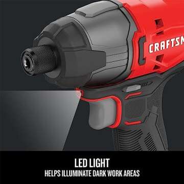 CRAFTSMAN 20V MAX Impact Driver Kit with Battery & Charger