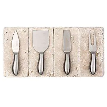 Cheese Knives: BlizeTec Cheese Slicer & Cutter Set (4 pcs)