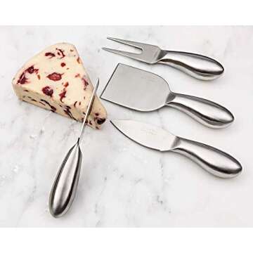 Cheese Knives: BlizeTec Cheese Slicer & Cutter Set (4 pcs)