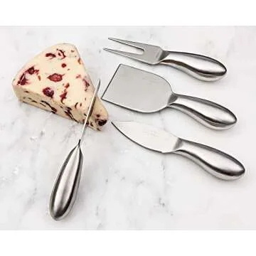 Cheese Knives: BlizeTec Cheese Slicer & Cutter Set (4 pcs)