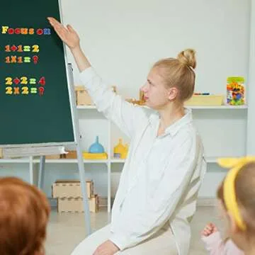 ABCaptain Magnetic Letters Numbers Alphabet ABC 123 Fridge Magnets Preschool Educational Learning Plastic Toy Set Uppercase Lowercase Math Symbols for Toddlers Kids (78 PCS)