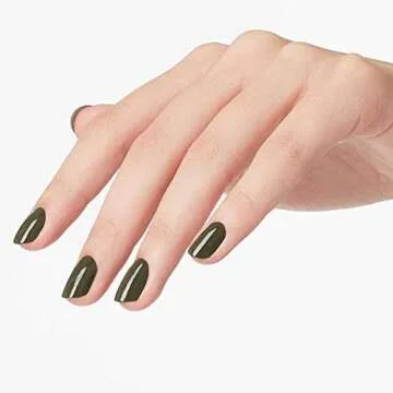 OPI Nail Lacquer Suzi The First Lady of Nails | Opaque Dark Green Crème Chip Resistant Nail Polish | Washington DC Collection