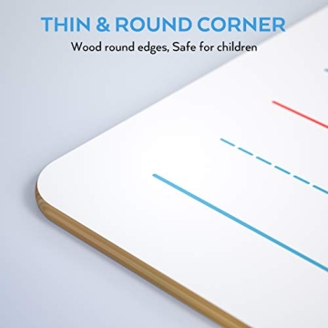 Nicpro Dry Erase Lap Board Set Portable Learning Tool with Markers