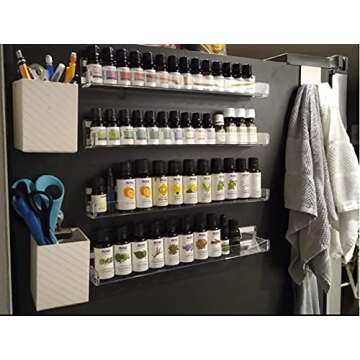 IEEK 4 PCS Clear Acrylic Floating Shelves for Kids