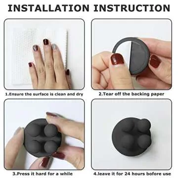 XoYoZo 4 pcs Silicone Toothbrush Holder Multi-Function Hook Waterproof self Adhesive Single Toothbrush Hook Plug Holder for Wall for Hanging Bathroom Kitchen Living Room Office