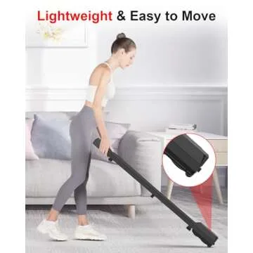 HomeFitnessCode Ultra-Quiet Portable Treadmill for Home