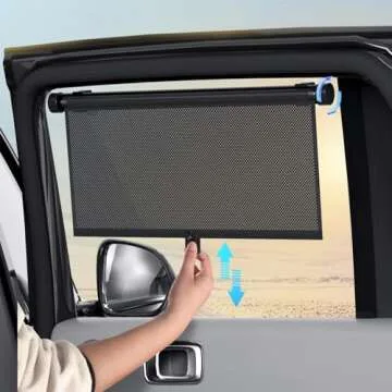 Retractable Car Window Shades for Babies - UV Block 2 Pack