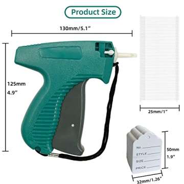 2006pcs Tagging Gun Set with 1600 Fasteners for Clothing