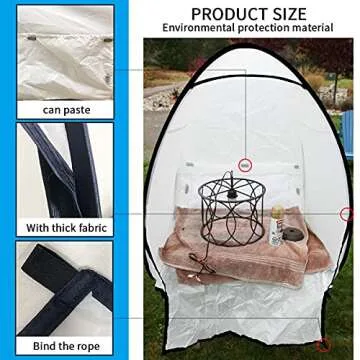 PLANTIONAL Portable Paint Tent for Quick Setup and Use
