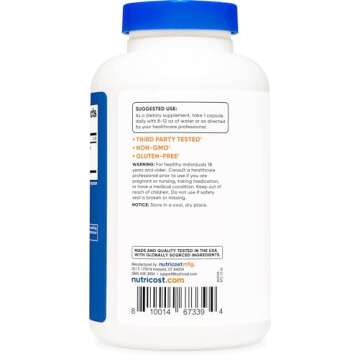 Nutricost Grape Seed Extract 28,000mg, 240 Capsule - Non-GMO, Gluten Free, Vegetarian Friendly