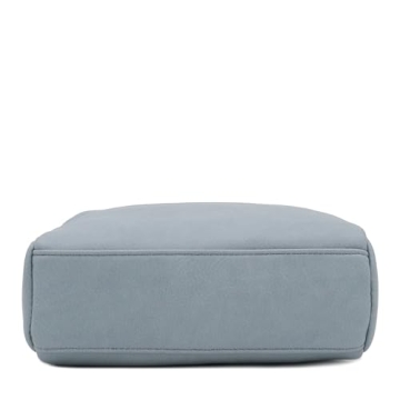 FashionPuzzle Triple Zip Small Crossbody Bag Blue Grey