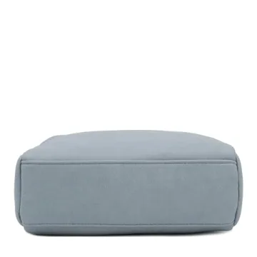 FashionPuzzle Triple Zip Small Crossbody Bag Blue Grey