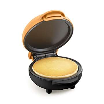 Nostalgia MyMini Personal Electric Griddle, Nonstick Griddle Perfect for Keto & Low-Carb Diets, Eggs, Omelets, Pancakes, Breakfast Sandwiches, Orange