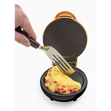 Nostalgia MyMini Personal Electric Griddle, Nonstick Griddle Perfect for Keto & Low-Carb Diets, Eggs, Omelets, Pancakes, Breakfast Sandwiches, Orange