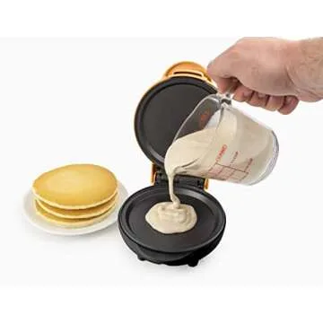 Nostalgia MyMini Personal Electric Griddle, Nonstick Griddle Perfect for Keto & Low-Carb Diets, Eggs, Omelets, Pancakes, Breakfast Sandwiches, Orange