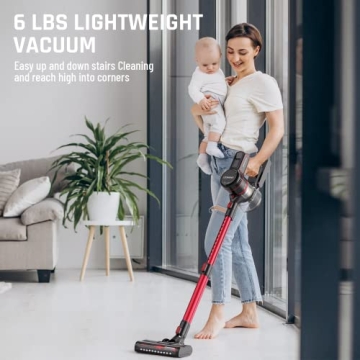 ENGINDOT Cordless Vacuum Cleaner with 23Kpa Suction Power