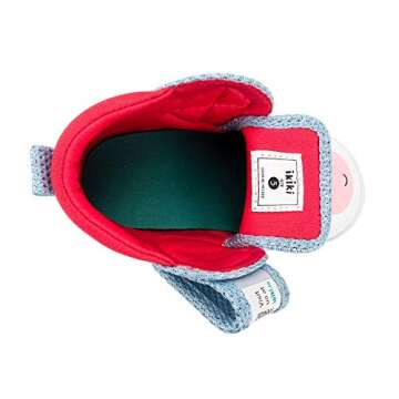 ikiki Squeaky Shoes for Toddlers/Little Kids (Unicorn, White/Sparkly Blue, Size 4)