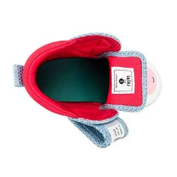 ikiki Squeaky Shoes for Toddlers/Little Kids (Unicorn, White/Sparkly Blue, Size 4)