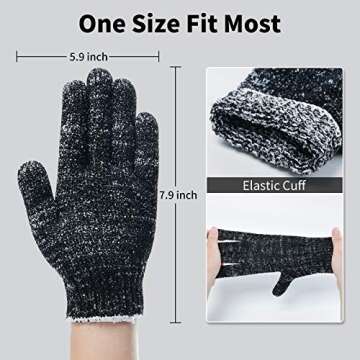 4 Pairs 8 Pcs Exfoliating Gloves for Shower - Premium Bath Gloves - Body Scrubber Gloves for Shower,...