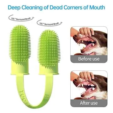 Pijaborg Dog Toothbrush Kit for Easy Teeth Care