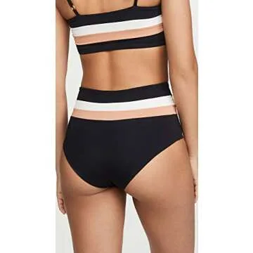L*Space Women's Portia Bikini Bottoms - Stylish High Waist Swimwear