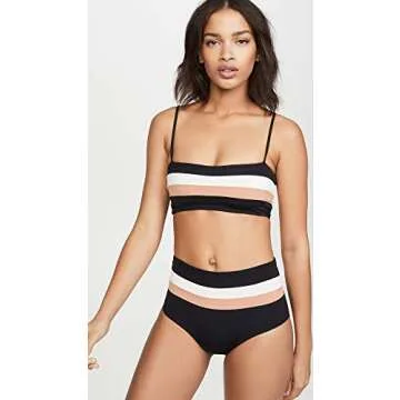 L*Space Women's Portia Bikini Bottoms - Stylish High Waist Swimwear